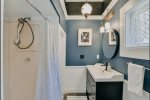 Freshen Up After a Family Meal in the First of Peach Mansion`s Bathrooms - Complete with a Walk-in Shower